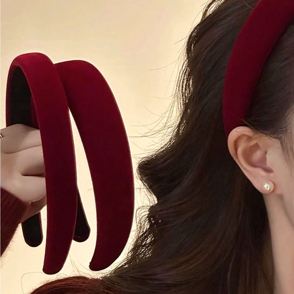 Red Velvet Elegant Headband